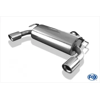 Tlumič výfuku Fox Sportauspuff koncový tlumič výfuku s koncovkou 1x100 Typ 17 na obou stranách pro Mitsubishi Lancer Evolution X s motorem 2.0 SLEVA 2%