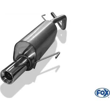 Tlumič výfuku Fox Sportauspuff koncový tlumič výfuku s koncovkou 1x90 Typ 13 pro Toyota Starlet s motorem 1.0, 1.3 SLEVA 2%