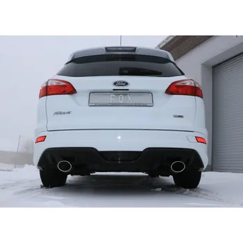 Tlumič výfuku Fox Sportauspuff koncový tlumič výfuku s koncovkou 115x85 Typ 32 na obou stranách pro Ford Focus III 2012- s motorem 1.0 SLEVA 2%