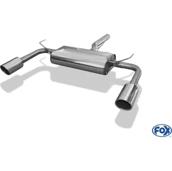 Tlumič výfuku Fox Sportauspuff koncový tlumič výfuku s koncovkou 1x100 Typ 16 na obou stranách pro Alfa Romeo Giulietta s motorem 1.4 T SLEVA 2%