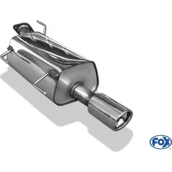 Tlumič výfuku Fox Sportauspuff koncový tlumič výfuku s koncovkou 1x90 Typ 17 pro Nissan Juke F15 2010- s motorem 1.6, s pohonem předních kol SLEVA 2%