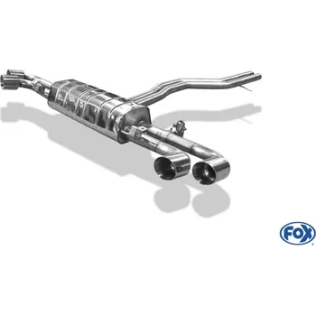Tlumič výfuku Fox Sportauspuff koncový tlumič výfuku s klapkami s koncovkou 2x100 Typ 25 na obou stranách pro Lamborghini Urus 2021- s motorem 4.0 SLEVA 2%