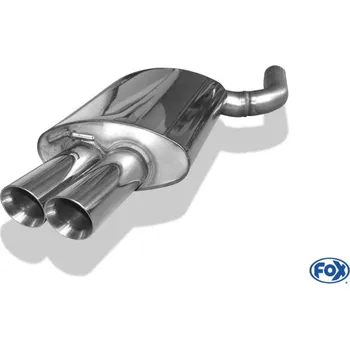 Tlumič výfuku Fox Sportauspuff koncový tlumič výfuku s koncovkou 2x90 Typ 25 pro BMW řada 5 E60, E61 2003- s motorem 4.0, 4.4 SLEVA 2%