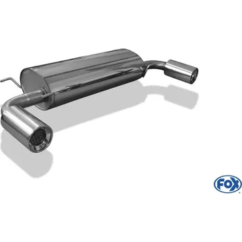 Tlumič výfuku Fox Sportauspuff koncový tlumič výfuku s koncovkou 1x114 Typ 13 na obou stranách pro Mazda CX7 2007- s motorem 2.3 DISI Turbo SLEVA 2%