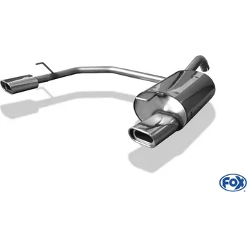 Tlumič výfuku Fox Sportauspuff koncový tlumič výfuku s koncovkou 135x80 Typ 53 na obou stranách pro Toyota Corolla s motorem 1.8 SLEVA 2%