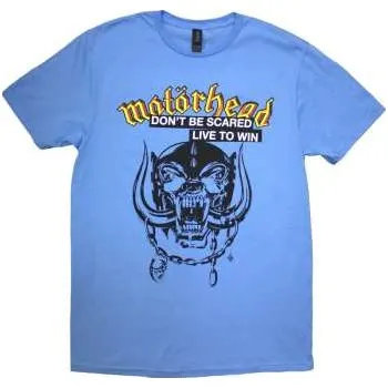 Pánské oblečení Merch Motörhead: Motorhead Unisex T-shirt: Live To Win (blue) (medium) M