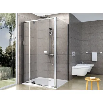 Ravak Pivot PDOP2+PPS Sprchový kout obdélníkový 110x80 cm Profil: Chrom, Sklo: Hladké čiré