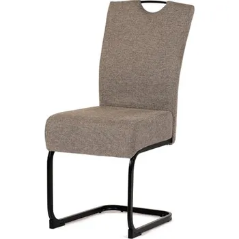 Jídelní židle Židle jídelní, taštičkové pružiny v sedáku, krémová látka, černý kov