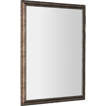 Zrcadlo Sapho ROMINA zrcadlo v dřevěném rámu 68x88cm, bronzová patina NL397