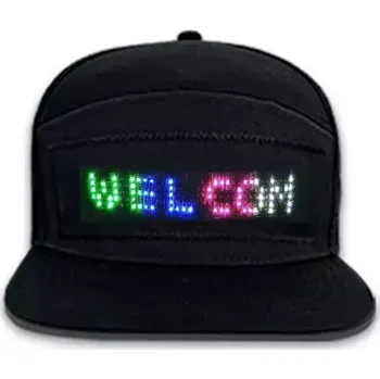 Kšiltovka OXE LED Smart kšiltovka s displejem, černá