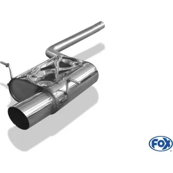 Tlumič výfuku Fox Sportauspuff koncový tlumič výfuku s koncovkou 1x100 Typ 14 pro Mini Cooper R56 s motorem 1.6 SLEVA 2%