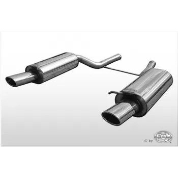 Tlumič výfuku Fox Sportauspuff koncový tlumič výfuku s koncovkou 115x85 Typ 32 na obou stranách pro Audi S6 4B s motorem (Nur ESD) 2.4, 1.8 T, 2.5 TDI, 2.7, 2.8, 3.0, 3.7, 4.2, S6 SLEVA 2%