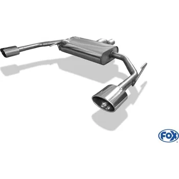 Tlumič výfuku Fox Sportauspuff koncový tlumič výfuku s koncovkou 140x90 Typ 32 na obou stranách pro Opel Signum 2003- s motorem 2.0, 2.8, 3.2 V6 SLEVA 2%