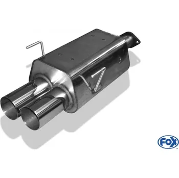 Tlumič výfuku Fox Sportauspuff koncový tlumič výfuku s koncovkou 2x90 Typ 10 pro Honda Civic VII 2000- s motorem 2.0 (EP3) SLEVA 2%