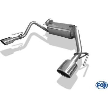 Tlumič výfuku Fox Sportauspuff koncový tlumič výfuku s koncovkou 115x85 Typ 32 na obou stranách pro Opel Astra J 2009- s motorem 1.6, model GTC SLEVA 2%