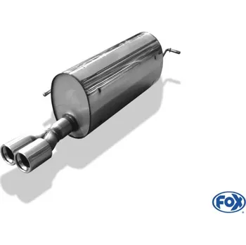 Tlumič výfuku Fox Sportauspuff koncový tlumič výfuku s koncovkou 2x80 Typ 13 pro Citroen C4 Coupe s motorem 2.0 SLEVA 2%
