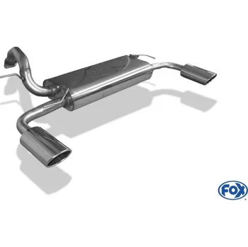 Tlumič výfuku Fox Sportauspuff koncový tlumič výfuku s koncovkou 115x85 Typ 32 na obou stranách pro Mazda 5 2005-2010 s motorem 1.8, 2.0 SLEVA 2%