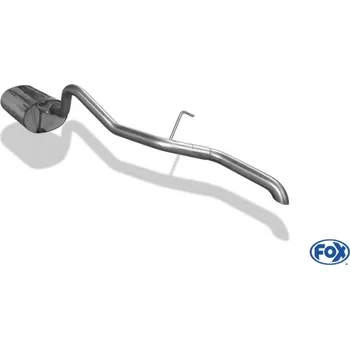 Tlumič výfuku Fox Sportauspuff koncový tlumič výfuku s koncovkou bez viditelné koncovky pro Mitsubishi L200 K60T s motorem 2.5 TDI SLEVA 2%