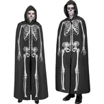Černý plášť s kapucí Kostlivec 145cm