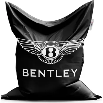 Sedací pytel Sablio Sedací vak Classic Logo Bentley Černý - 150x100 cm