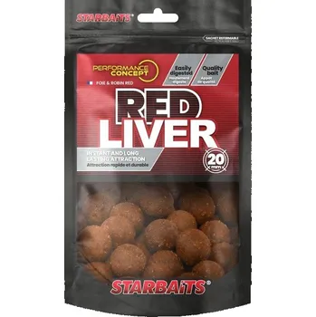 Boilies Boilies STARBAITS Red Liver 200g 24mm/játra a koření