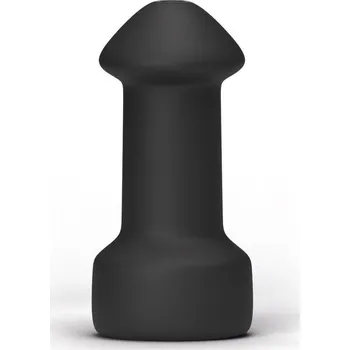 All Black Masturbators Hook-Up, černý oboustranný realistický masturbátor