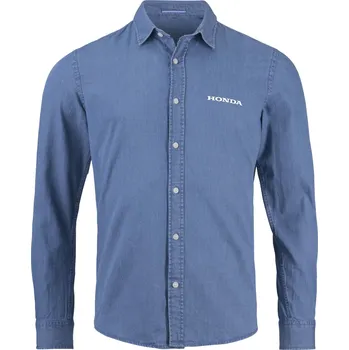 Pánská košile HONDA košile PADDOCK 25 light blue jean - 2XL