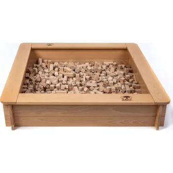 Dřevěná hračka T-Wood 0011 kostkoviště s kostkami 800 ks