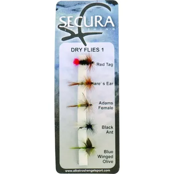 Umělá nástraha Secura Flyfishing Mušky Dry Flies 1 5 ks