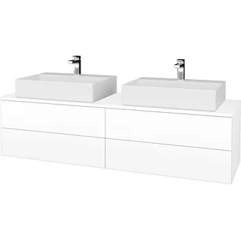 Koupelnový nábytek Dřevojas Koupelnová skříňka s umyvadlem MODULE SZZ4 160 (umyvadlo Kube)