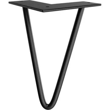 Koupelnový nábytek Sapho Nábytková nožička, výška 200mm, černá mat 30387