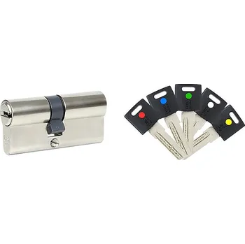 Vložka do dveří Stavební 6stavítková vložka RICHTER EURO XColor - EC.35/50.NI, Richter nikl matný