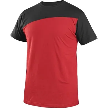CXS Tričko OLSEN, krátký rukáv, červeno-černé, vel. 4XL
