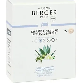 Autokosmetika Maison Berger Paris Náhradní náplň do difuzéru do auta Agaves Garden (Car Diffuser Recharge/Refill) 2 ks + 2 měsíce na vrácení zboží