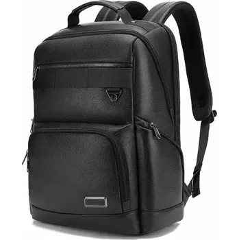 Městský batoh BANGE Kožený business batoh Trabzon Černý 32L Bange BG6627