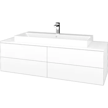 Koupelnový nábytek Dřevojas Koupelnová skříňka s umyvadlem MODULE SZZ4 140 (umyvadlo Glance)