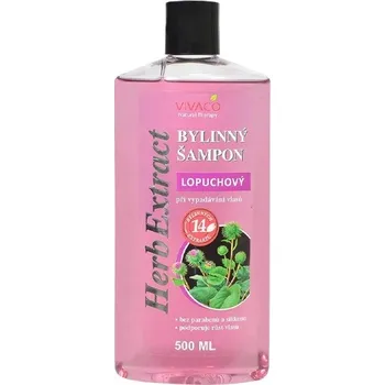 Vlasová regenerace Vivaco Bylinný šampon Lopuch HERB EXTRACT 500 ml