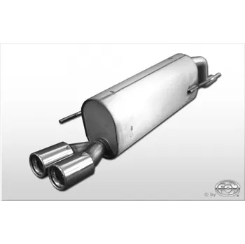 Tlumič výfuku Fox Sportauspuff koncový tlumič výfuku s koncovkou 2x76 Typ 13 pro Fiat Bravo s motorem 1.4 SLEVA 2%