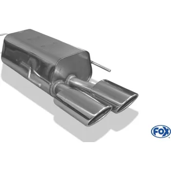 Tlumič výfuku Fox Sportauspuff koncový tlumič výfuku s koncovkou 2x115x85 Typ 32 pro Mercedes CLK 209 2002- s motorem 1.8 K, 2.6, 2.7 CDI, 3.0, 3.0 CDI, 3.2, 3.5, 5.0 SLEVA 2%