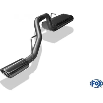 Tlumič výfuku Fox Sportauspuff koncový tlumič výfuku s koncovkou 115x85 Typ 33 pro Jeep Cherokee KJ s motorem 2.5, 2.5 CRD, 2.8 CRD, 3.7 SLEVA 2%