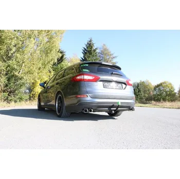 Tlumič výfuku Fox Sportauspuff koncový tlumič výfuku s koncovkou 2x76 Typ 25 na obou stranách pro Ford Mondeo V s motorem 1.5 SLEVA 2%