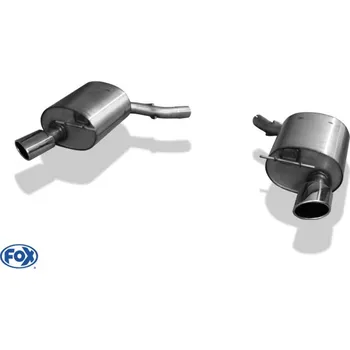 Tlumič výfuku Fox Sportauspuff koncový tlumič výfuku s koncovkou 115x85 Typ 38 na obou stranách pro BMW řada 6 E63, E64 s motorem 4.4, 4.8 SLEVA 2%