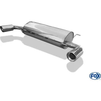 Tlumič výfuku Fox Sportauspuff koncový tlumič výfuku s koncovkou 1x100 Typ 17 na obou stranách pro Mazda CX7 2007- s motorem 2.3 DISI Turbo SLEVA 2%