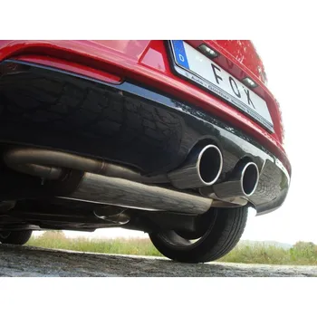 Tlumič výfuku Fox Sportauspuff koncový tlumič výfuku s vývodem uprostřed s koncovkou 2x100 Typ 16 pro Volkswagen Golf VI s motorem 2.0 SLEVA 2%