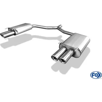 Tlumič výfuku Fox Sportauspuff koncový tlumič výfuku s koncovkou 2x76 Typ 17 na obou stranách pro Opel Vectra C s motorem 2.2, 2.2 DTi, 3.2 SLEVA 2%