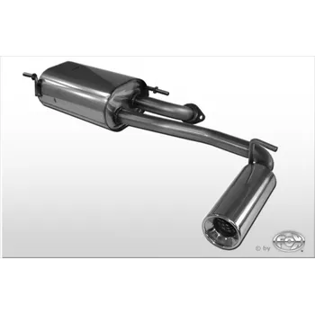 Tlumič výfuku Fox Sportauspuff koncový tlumič výfuku s koncovkou 1x90 Typ 13 pro Subaru Justy II s motorem 1.3, pro modely s nelakovaným nárazníkem SLEVA 2%
