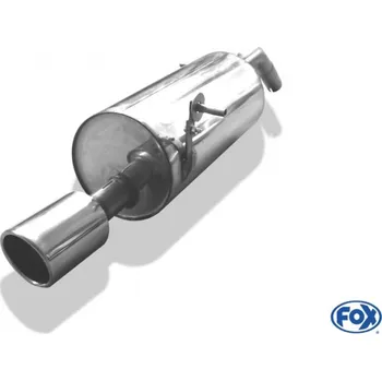 Tlumič výfuku Fox Sportauspuff koncový tlumič výfuku s koncovkou 1x100 Typ 16 pro Citroen DS3 s motorem 1.2, 1.4, 1.4 HDi, 1.6, 1.6 HDi SLEVA 2%
