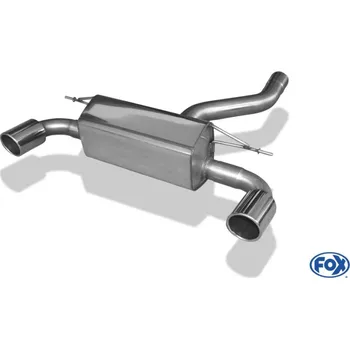 Tlumič výfuku Fox Sportauspuff koncový tlumič výfuku s koncovkou 1x100 Typ 16 na obou stranách pro BMW řada 1 F20, F21 s motorem 3.0 - M135i SLEVA 2%