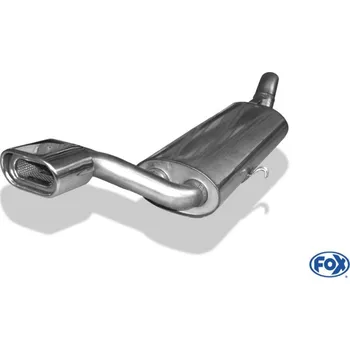 Tlumič výfuku Fox Sportauspuff koncový tlumič výfuku s koncovkou 135x Typ 53 pro Audi 80 81 s motorem 1.3, 1.6, 1.8, 1.9, 2.0, 2.1, 2.2 SLEVA 2%