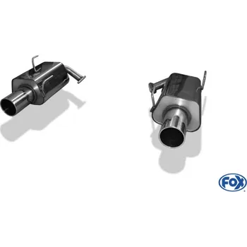 Tlumič výfuku Fox Sportauspuff koncový tlumič výfuku s koncovkou 1x114 Typ 12 na obou stranách pro Subaru Legacy Outback BR 2013- s motorem 2.0 SLEVA 2%